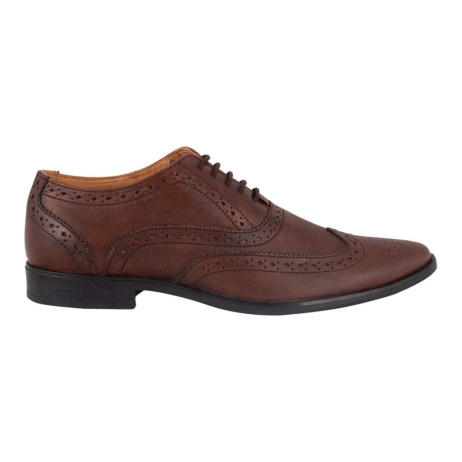 Leather Brogue Lace Up Shoes