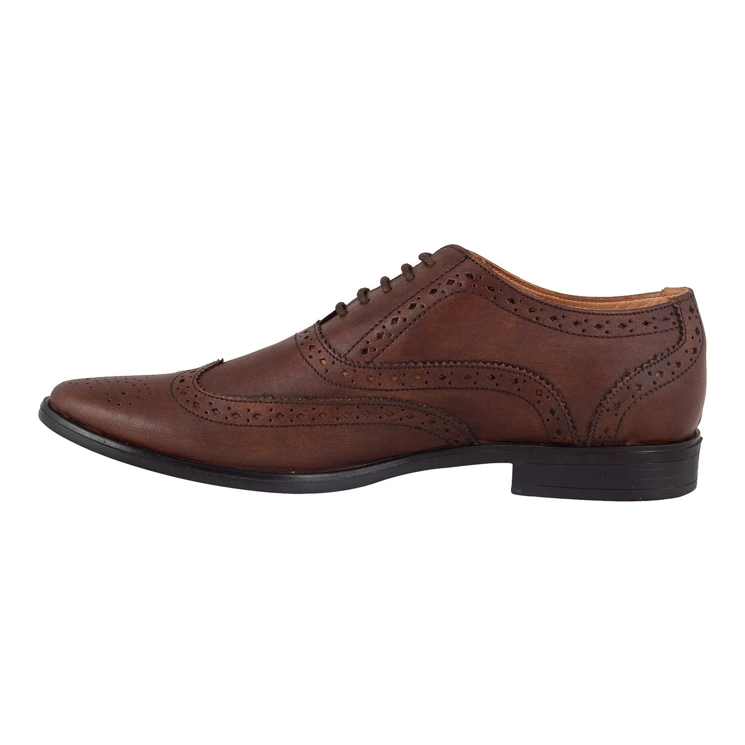 Leather Brogue Lace Up Shoes