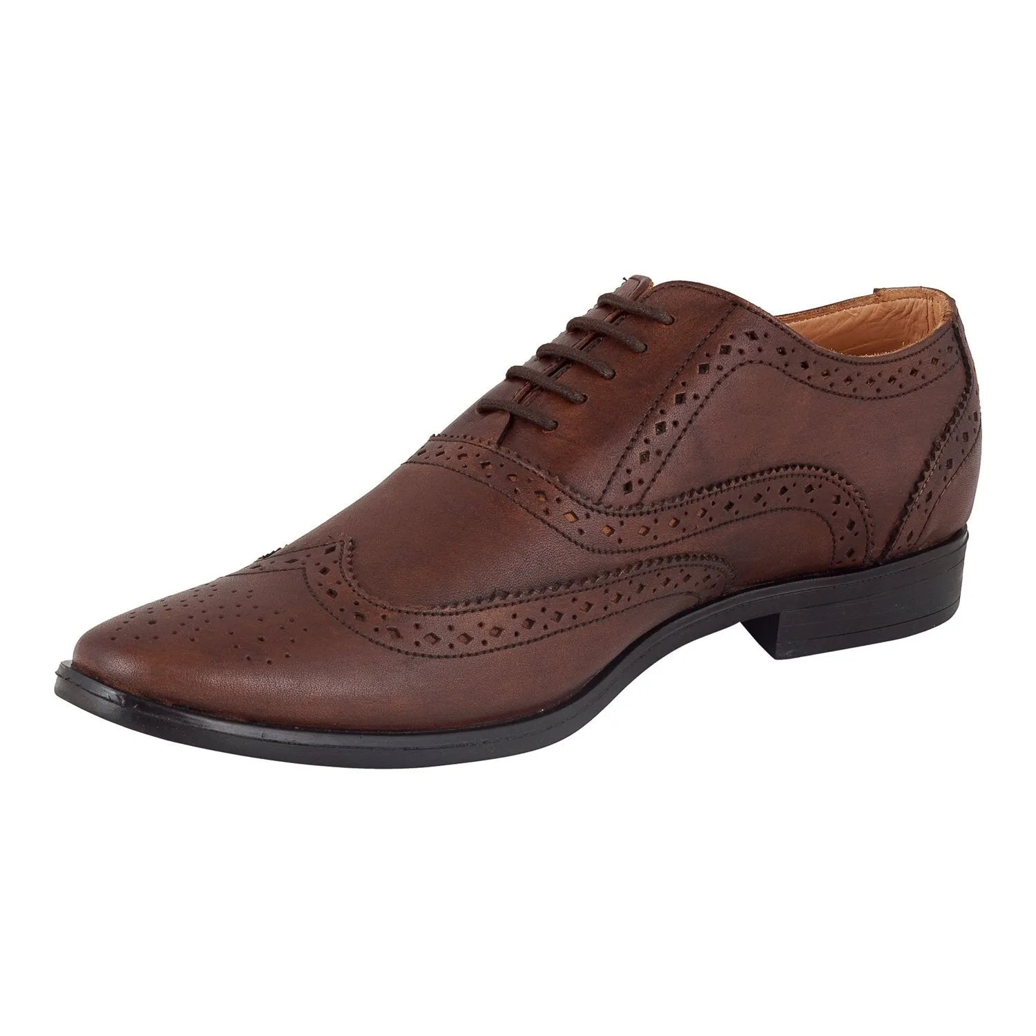 Leather Brogue Lace Up Shoes