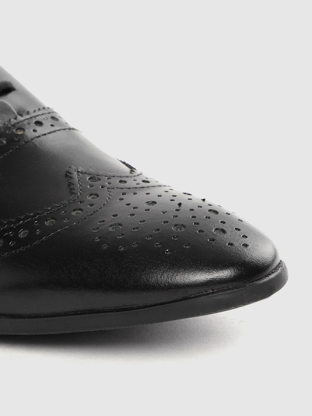 Leather Brogue Lace Up Shoes