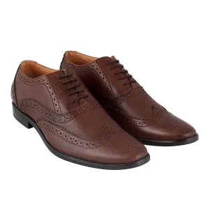 Leather Brogue Lace Up Shoes