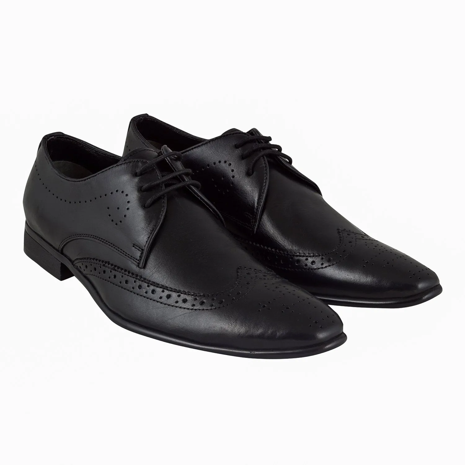 Leather Brogue Lace Up Shoes