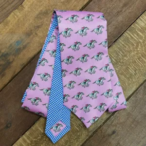 Light Pink Racehorse Necktie