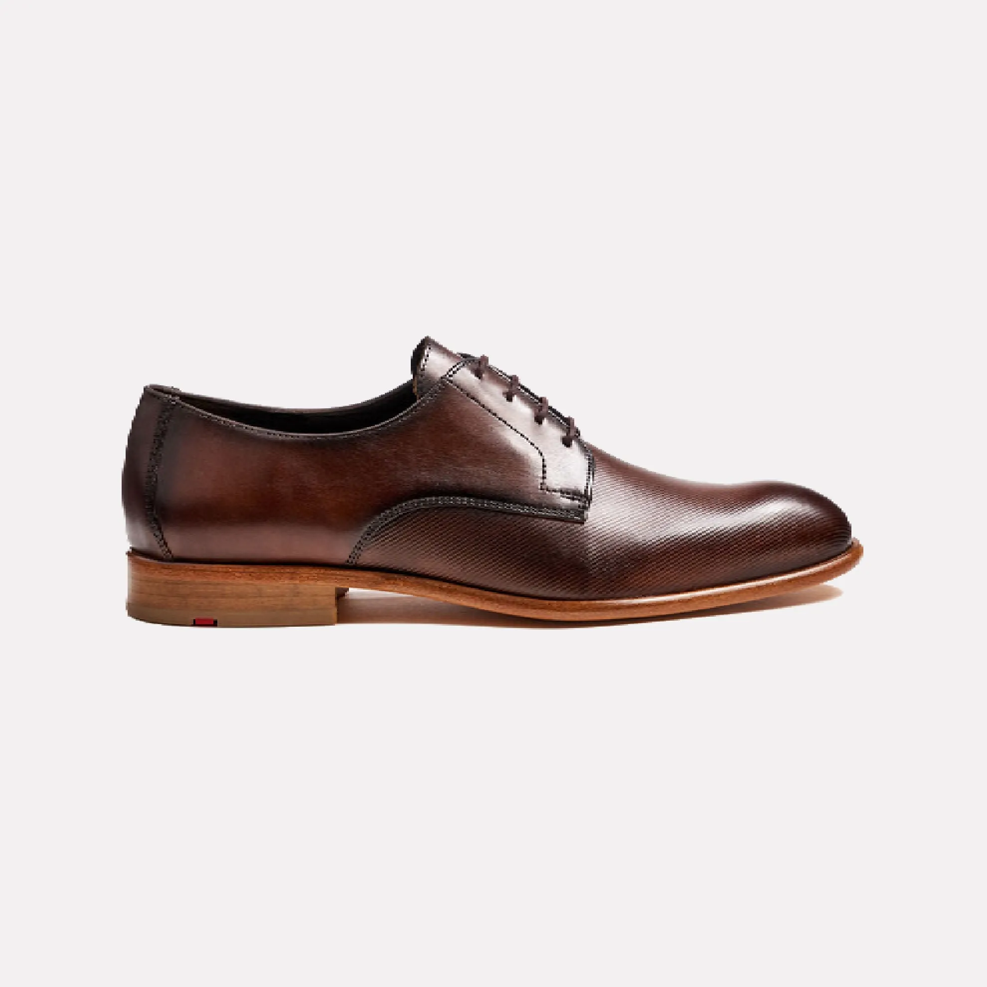 LLOYD SAIGON Lace-Up Leather Derby / Cigar/Brandy