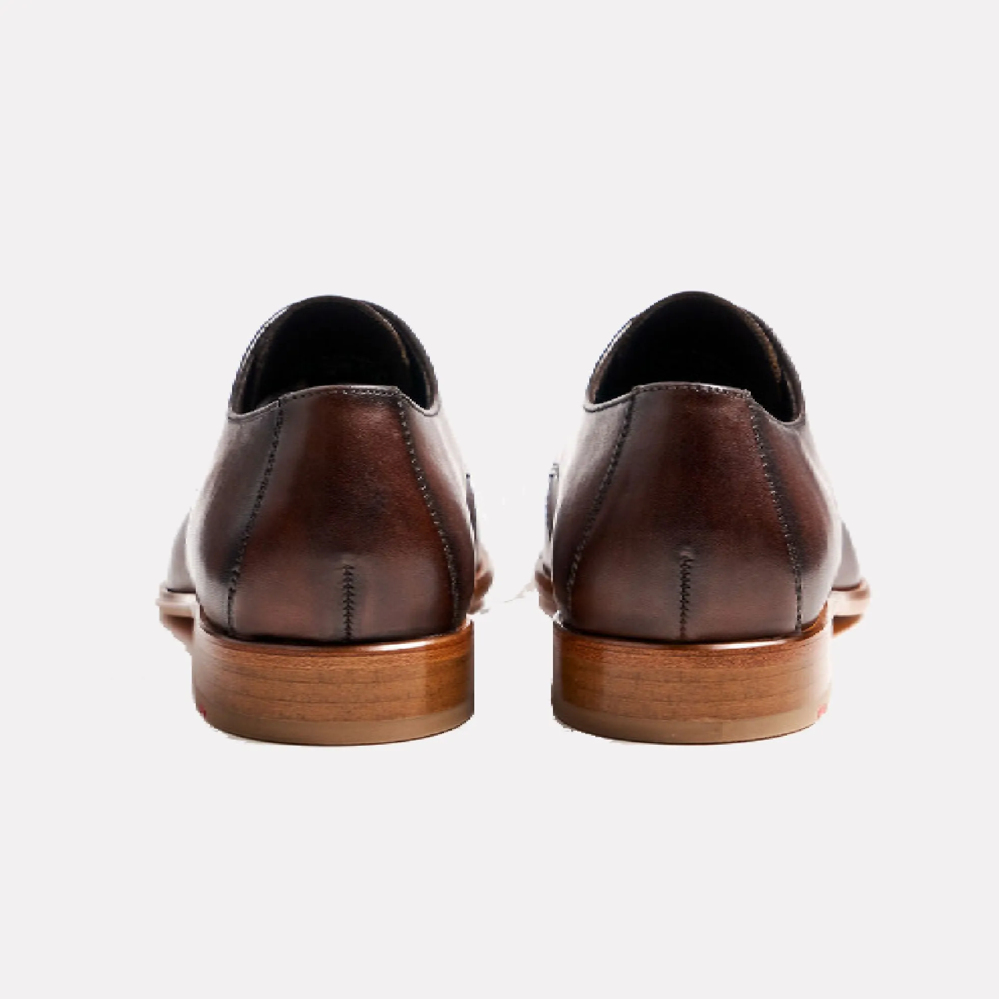 LLOYD SAIGON Lace-Up Leather Derby / Cigar/Brandy