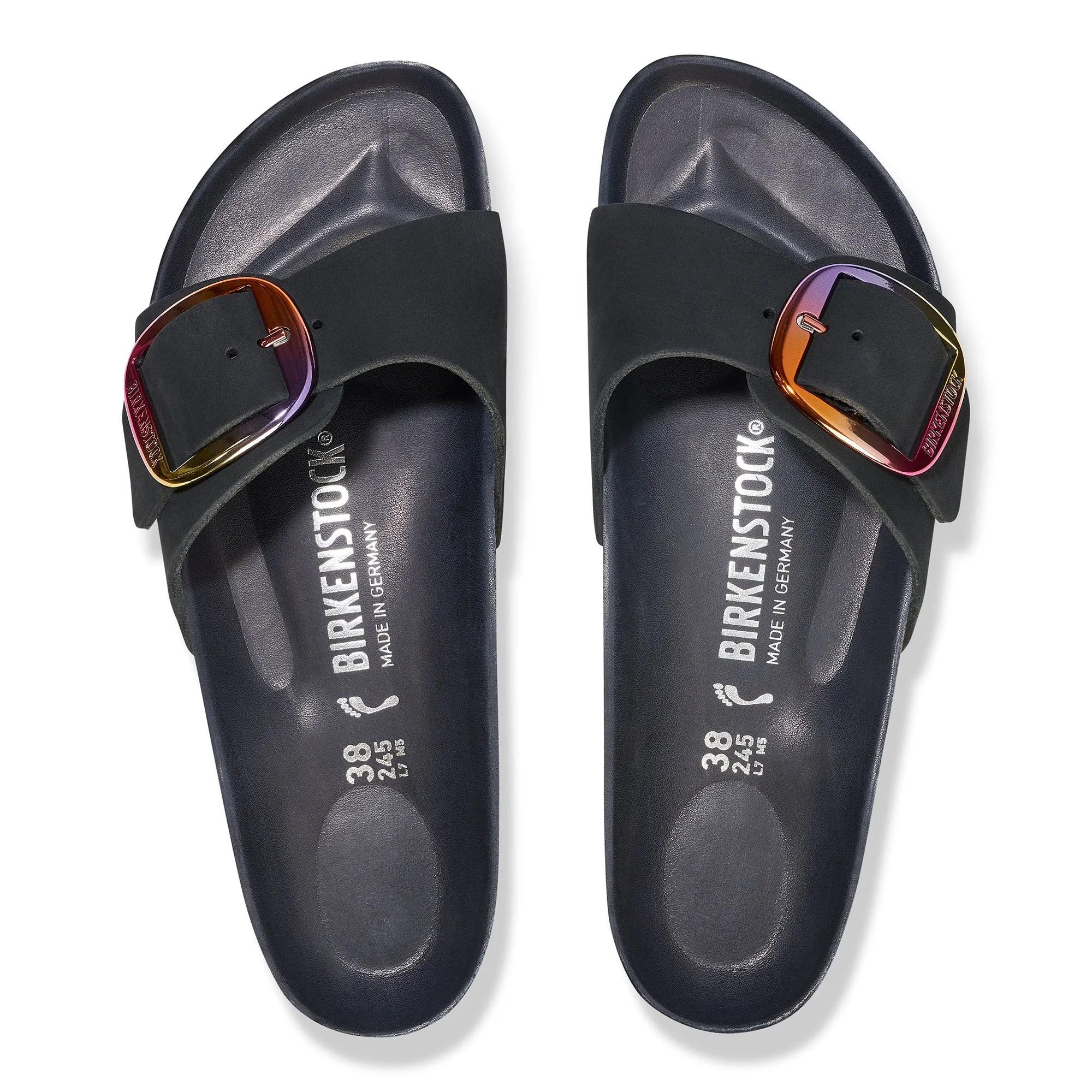 MADRID BIG BUCKLE - BLACK - RAINBOW