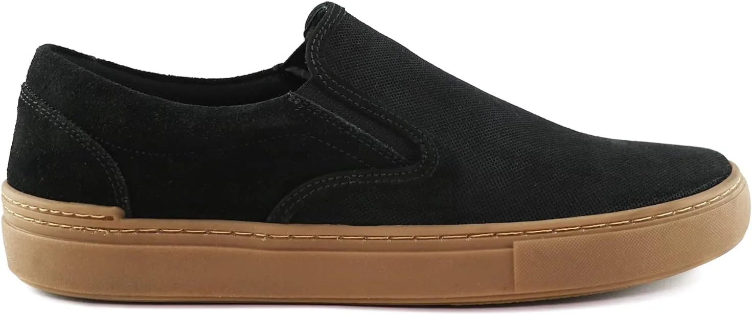 Marc Joseph New York Mens Lightweight Fashion Slip On Sockless Sneakers Non Slip Breathable Removable Insole Comfortable Walking Shoes