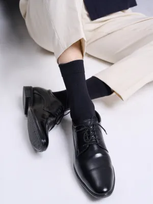 Men Black Formal Office Dress Lace Up Derby Shoes