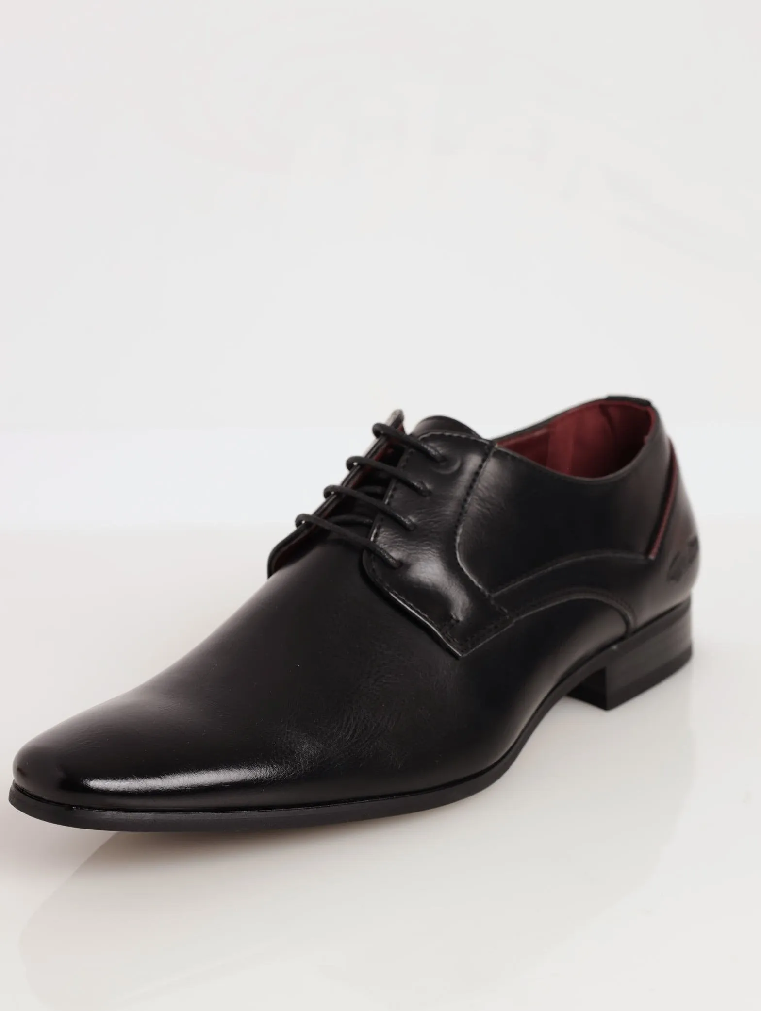Men's Basic Lace-Up Derby Shoe - Black