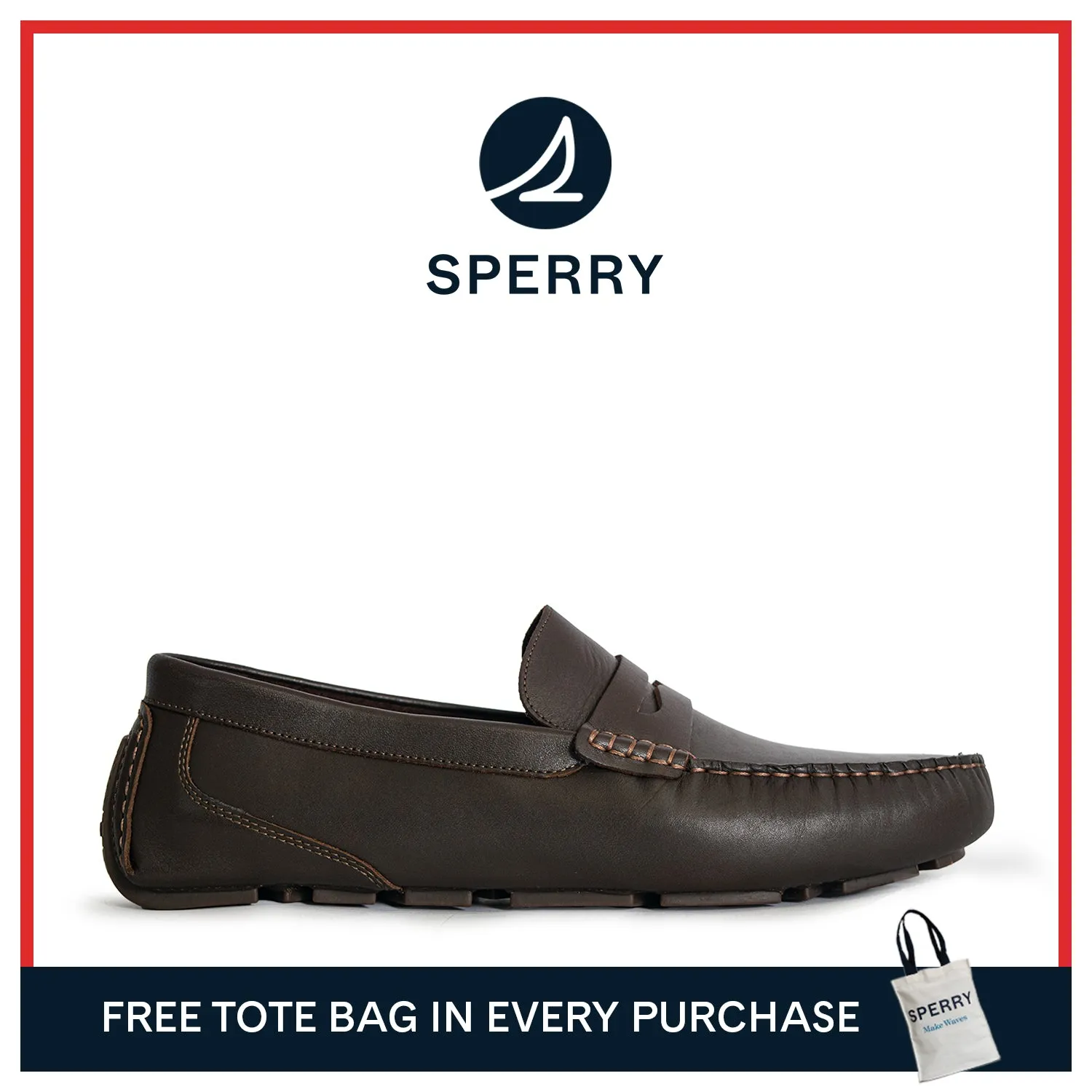 Men's Davenport Casual Penny Loafers - Dark Brown (25S00121)