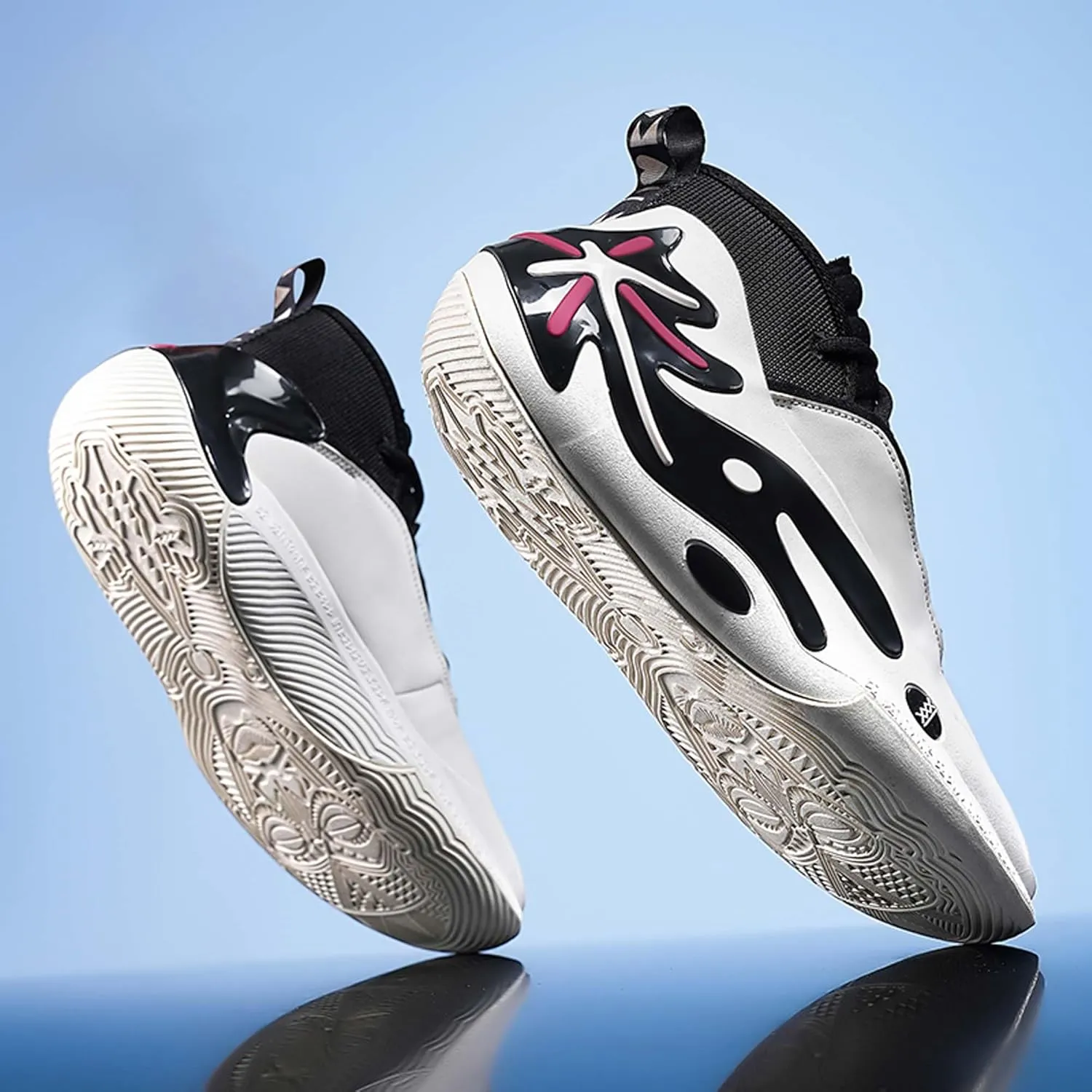 Men's Fashion Basketball Shoes Women's Breathable Sports Running Shoes Professional Shock Absorption Sneakers Teenagers Outdoor Tennis Training Jogging Shoes Casual Sneakers