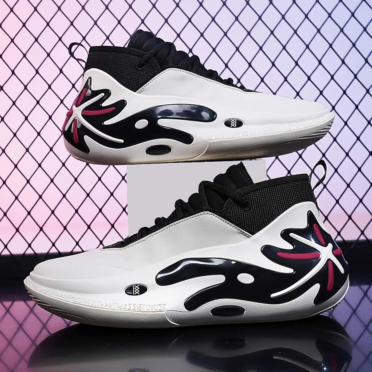Men's Fashion Basketball Shoes Women's Breathable Sports Running Shoes Professional Shock Absorption Sneakers Teenagers Outdoor Tennis Training Jogging Shoes Casual Sneakers