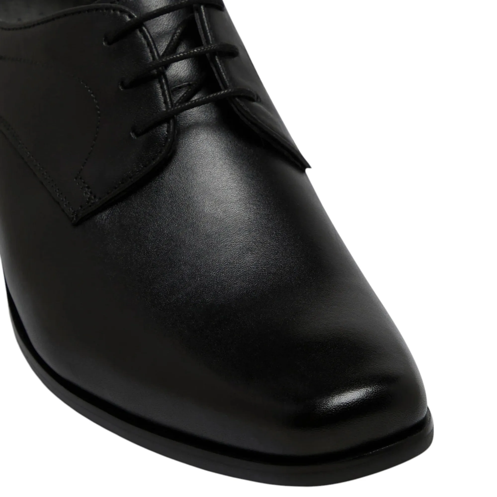 Mens Julius Marlow Keen Formal Dress Work Black Leather Lace Up Shoes
