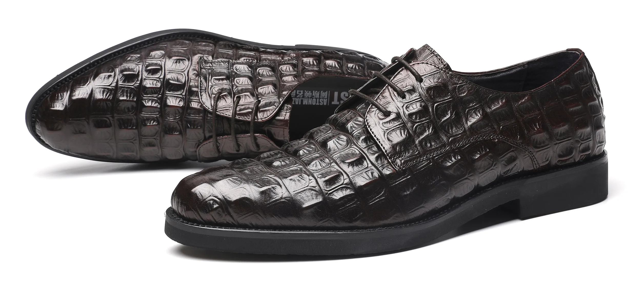 Men's Lace-up Leather Derby Comfort Shoes