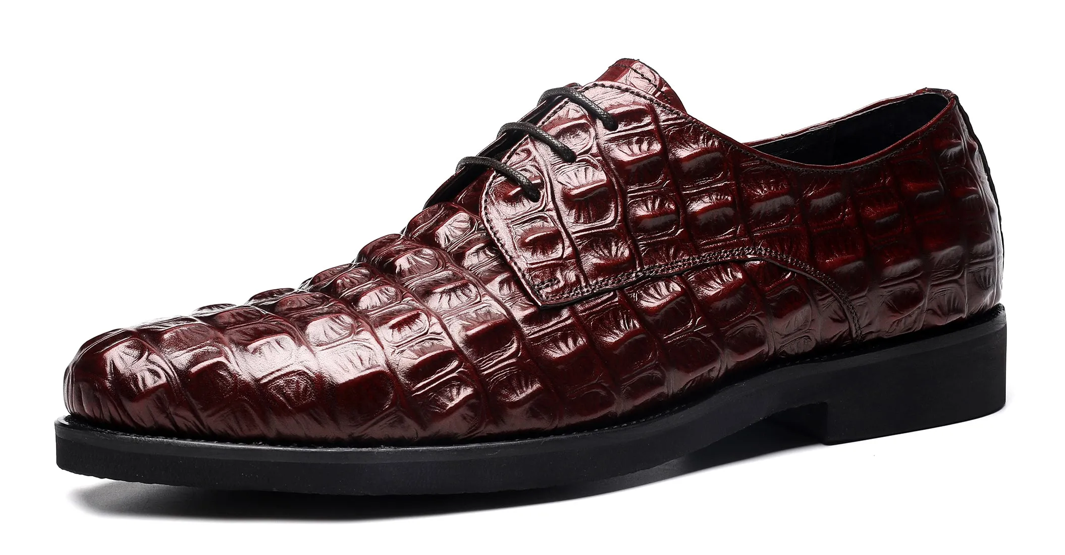 Men's Lace-up Leather Derby Comfort Shoes