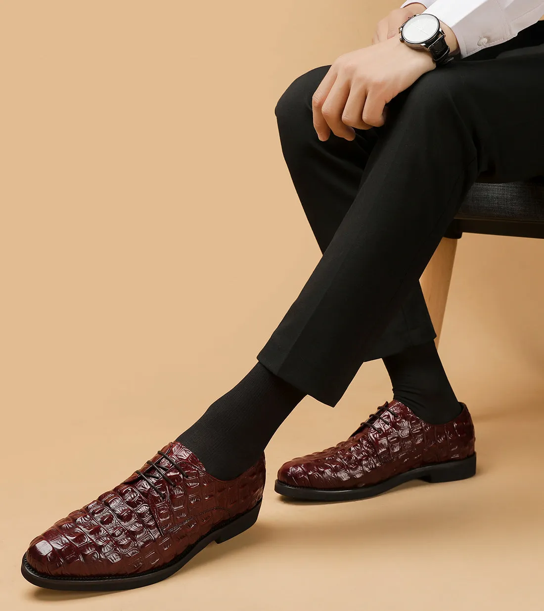 Men's Lace-up Leather Derby Comfort Shoes