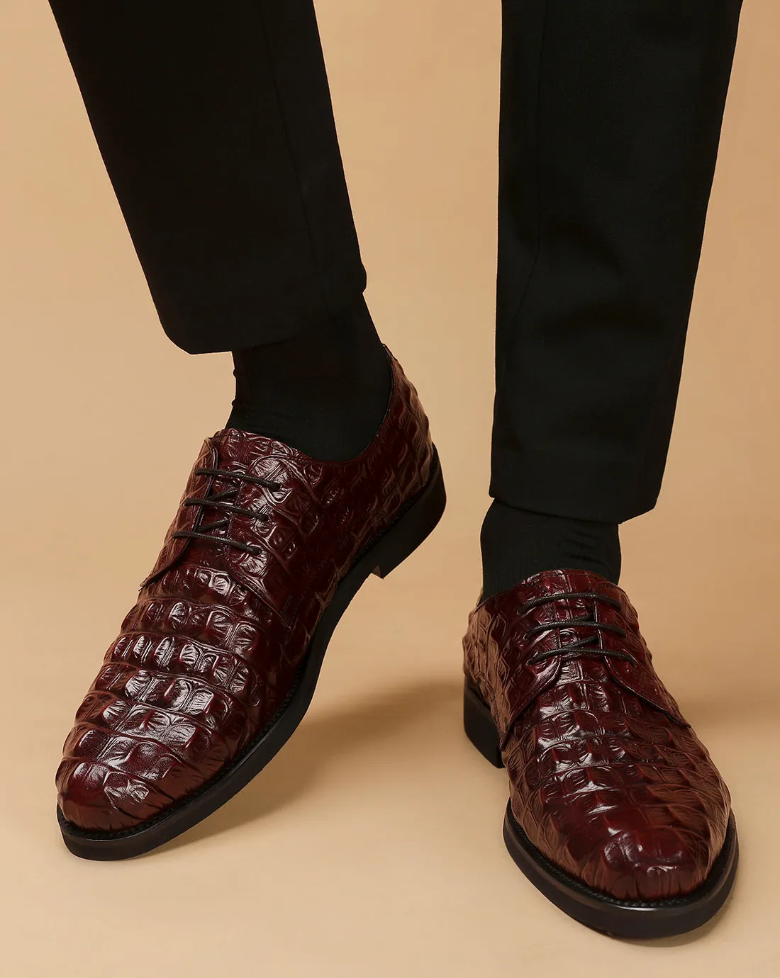 Men's Lace-up Leather Derby Comfort Shoes