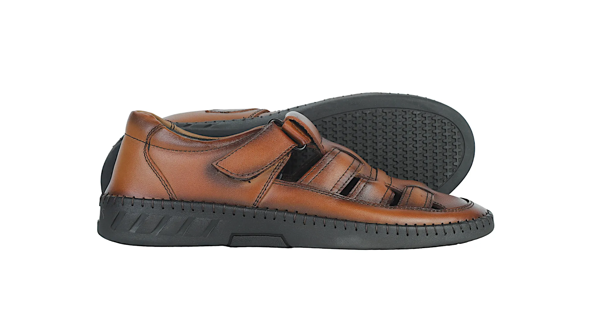 Mens leather fisherman sandal 996538