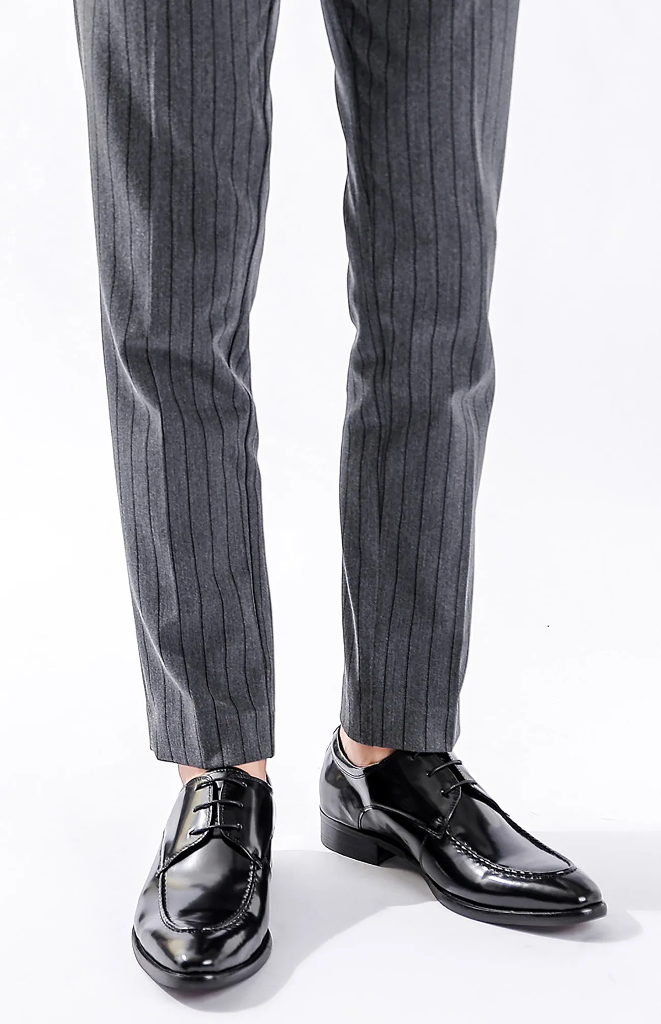 Men's Leather Patent Derby Formal Shoes