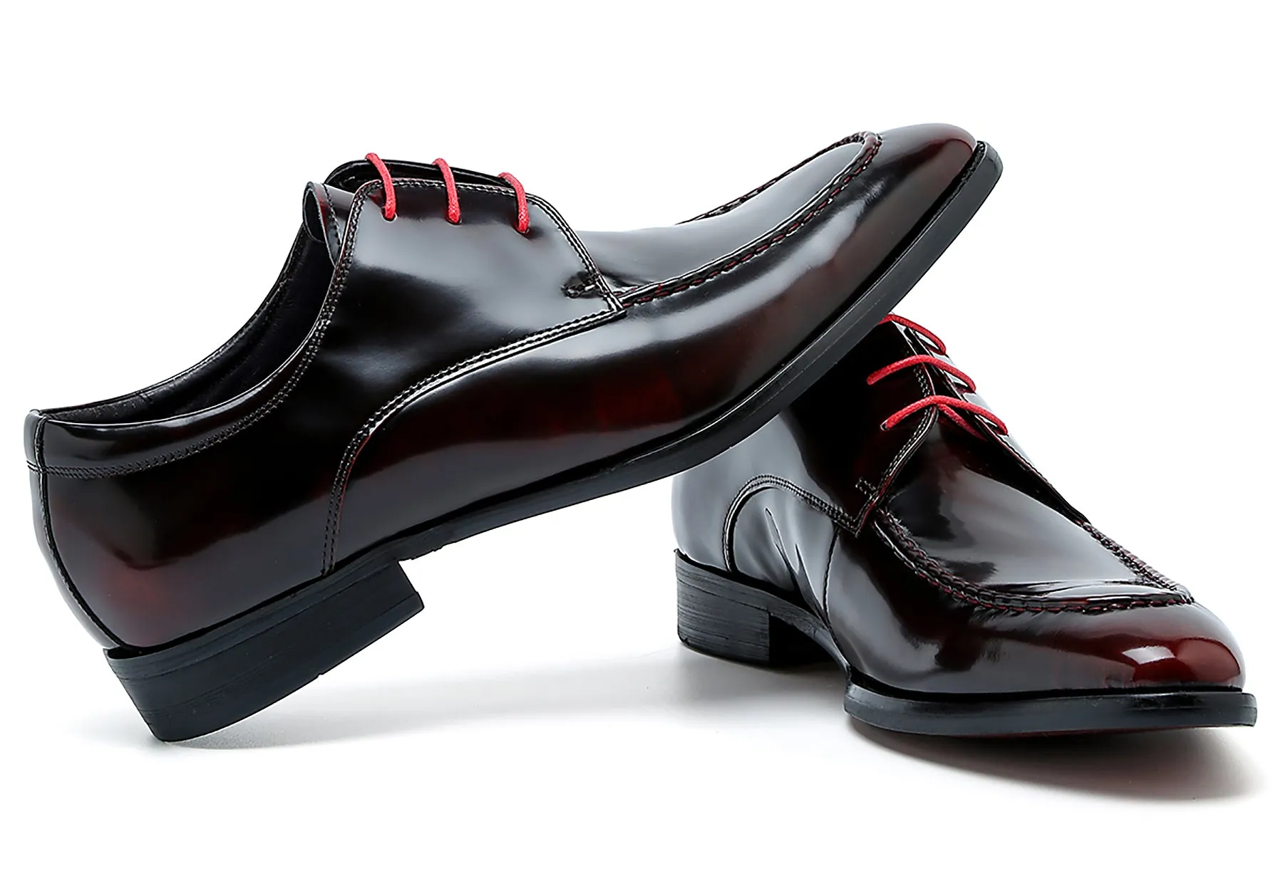 Men's Leather Patent Derby Formal Shoes