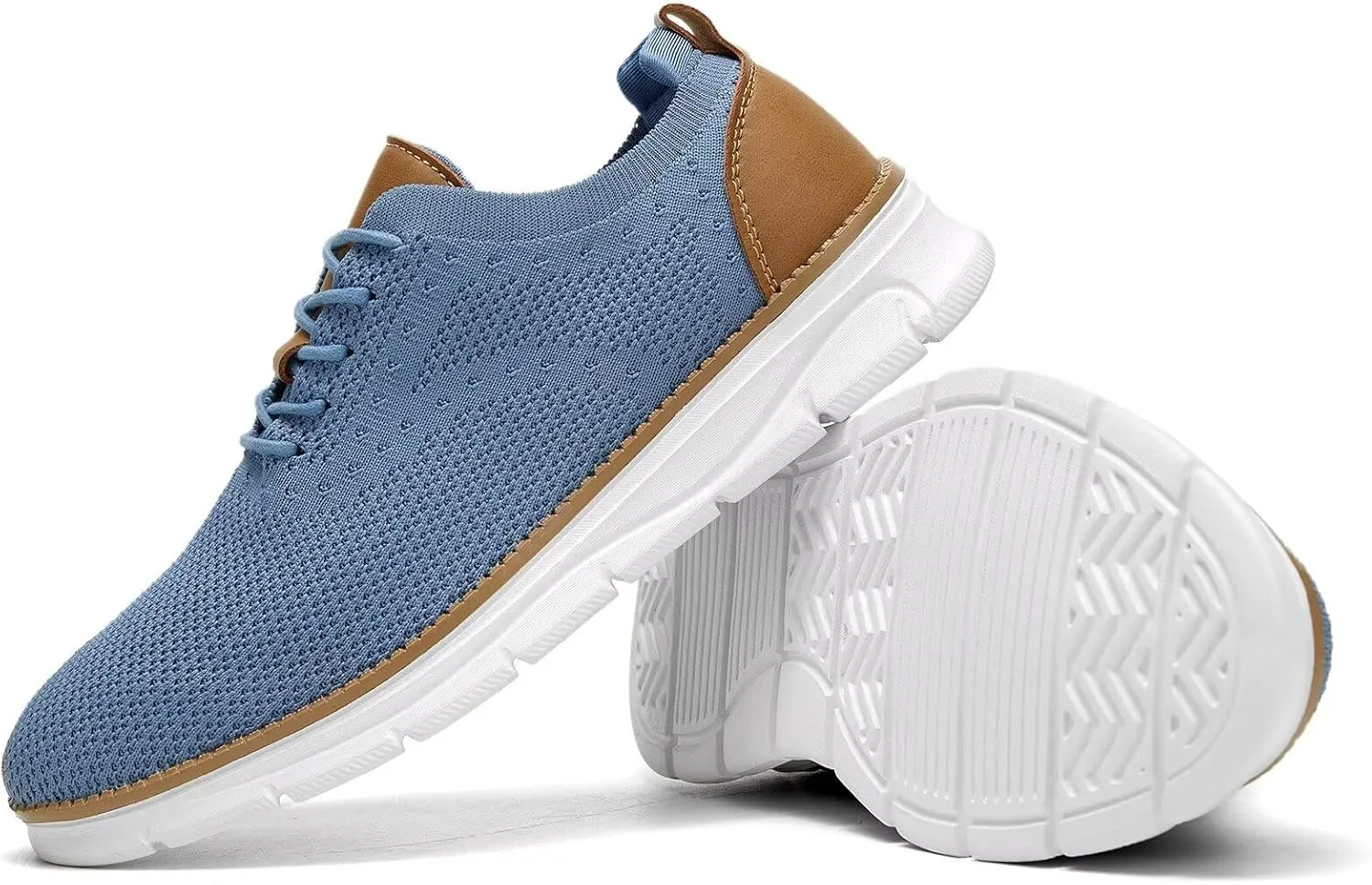 Men's Mesh Sneakers Oxfords Lace-Up Lightweight Casual Walking Shoes Driving Shoes