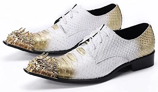 Men's Western Derby Dragon Metal Toe