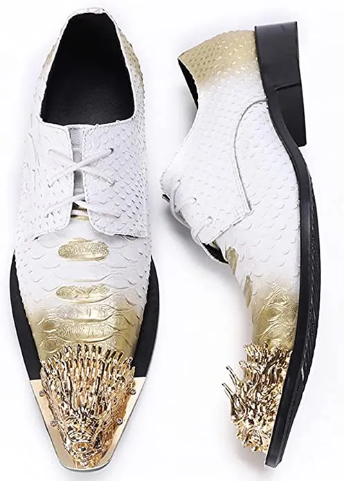 Men's Western Derby Dragon Metal Toe