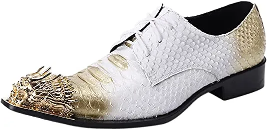 Men's Western Derby Dragon Metal Toe