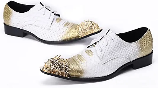 Men's Western Derby Dragon Metal Toe