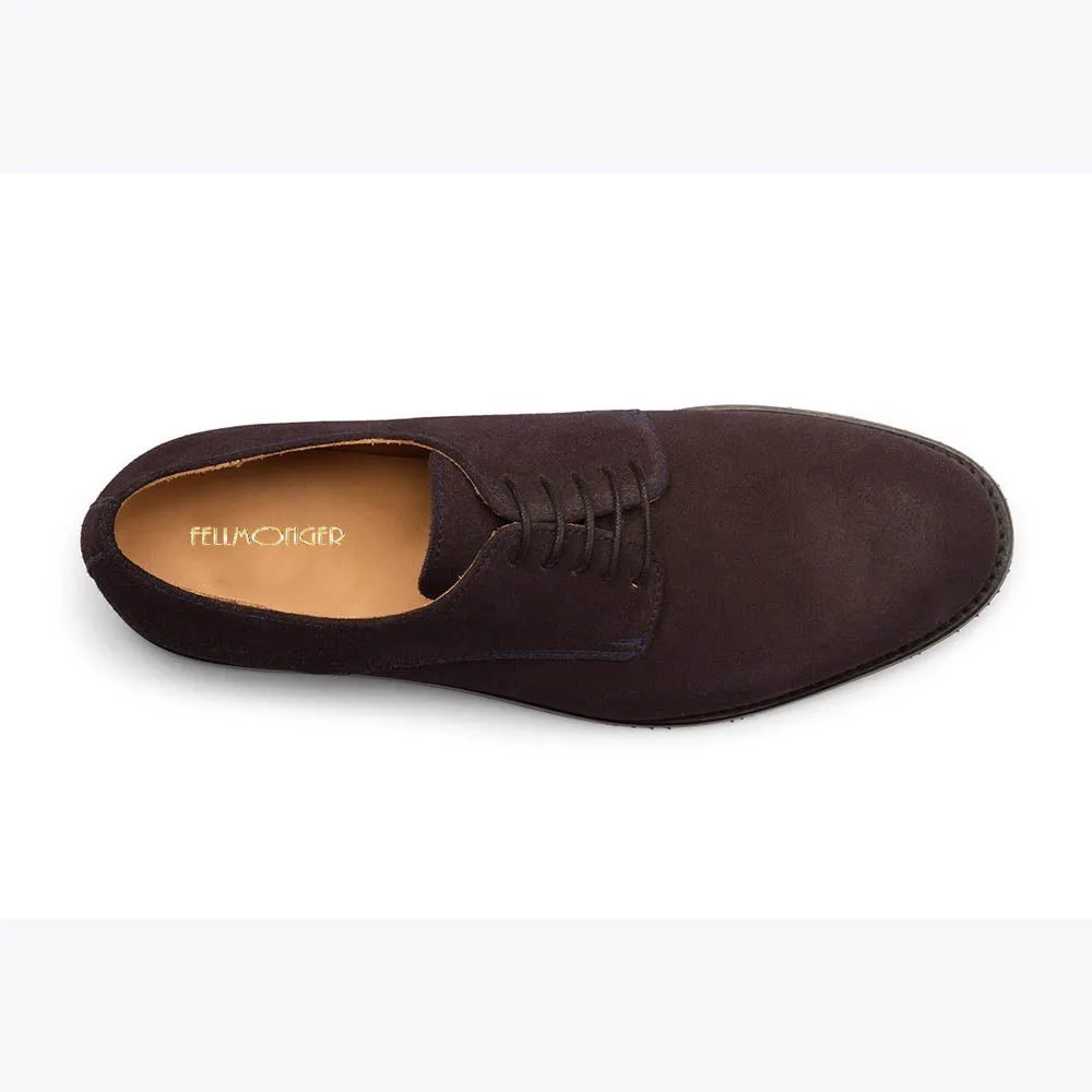 Navy Blue Classic Suede Derby