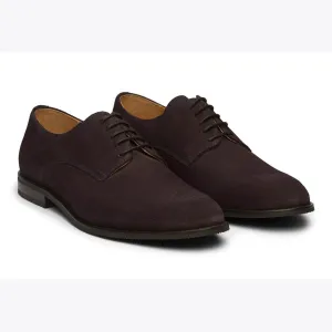 Navy Blue Classic Suede Derby