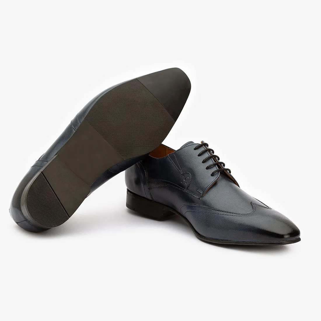 Navy Blue Multi Wingtip Derby