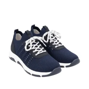Navy Cushioned Lace-Up Sneaker