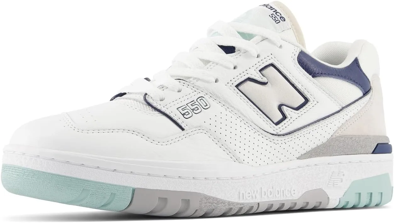 New Balance 550 Mens White Winter Fog Size 9.5