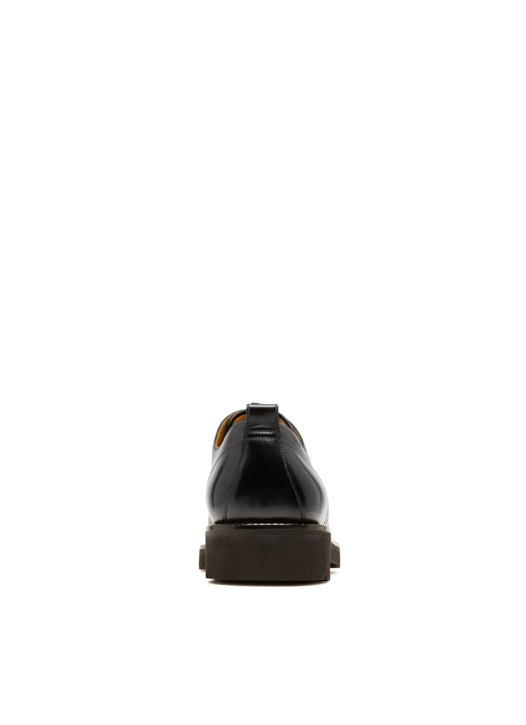 Norber Leather Derbies In Black