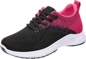 Orthopedic Shoes for Women Trendy Color Block Sneakers Comfortable Breathable Mesh Hollow Out Wakling Shoer Summer Lightweight Slip On Tennis Sneaker with Arch Support