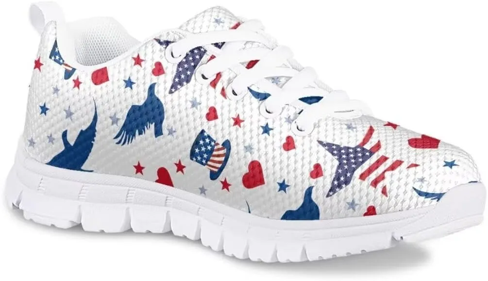 Pinupub Tennis Casual Sports Shoes for Boys Girls Breathable Soft Non Slip Lace Up Sneakers
