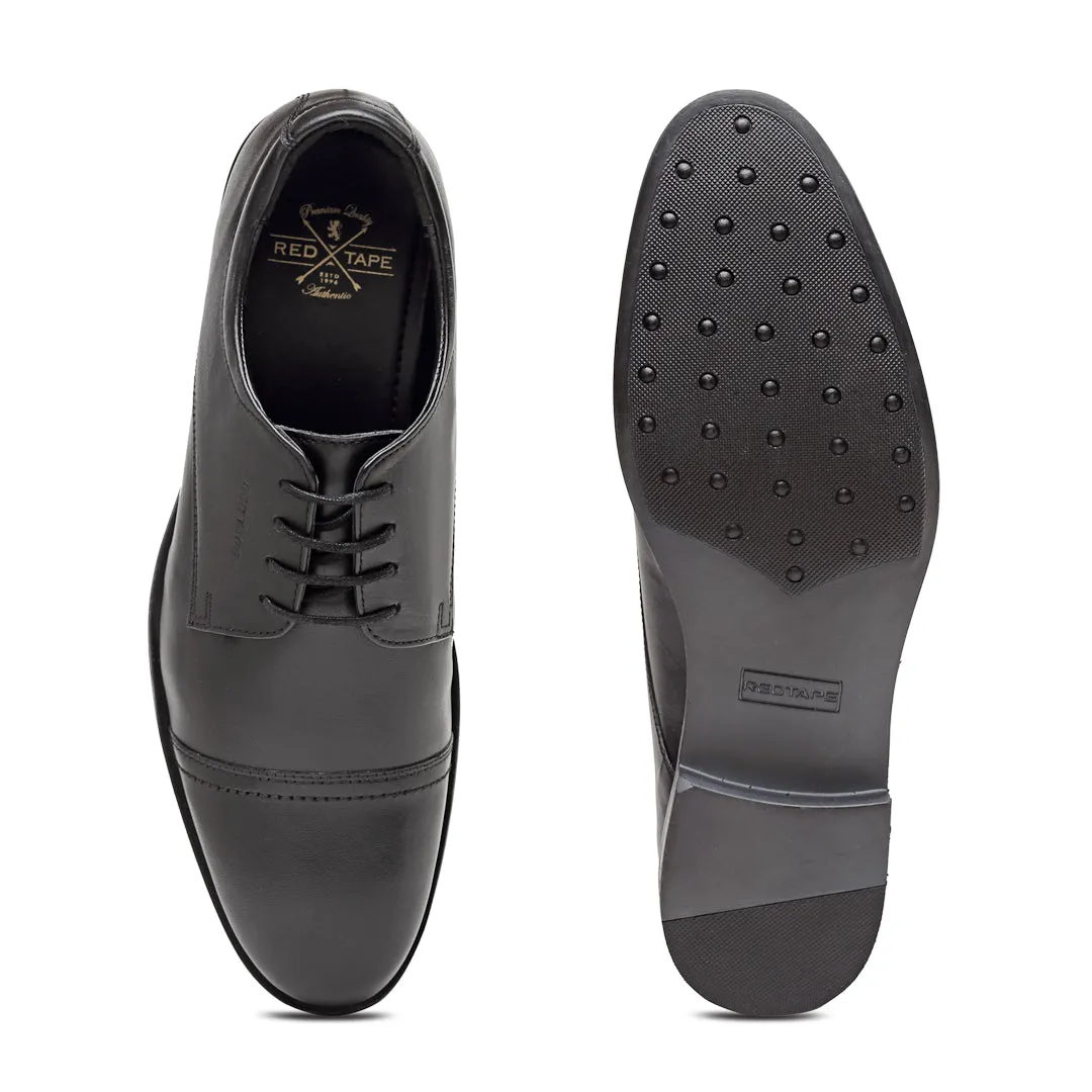 RedTape Men Black Derby Shoes