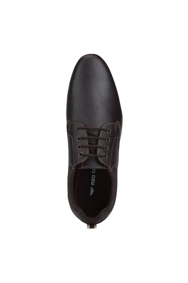 RedTape Men Brown Derby Shoes