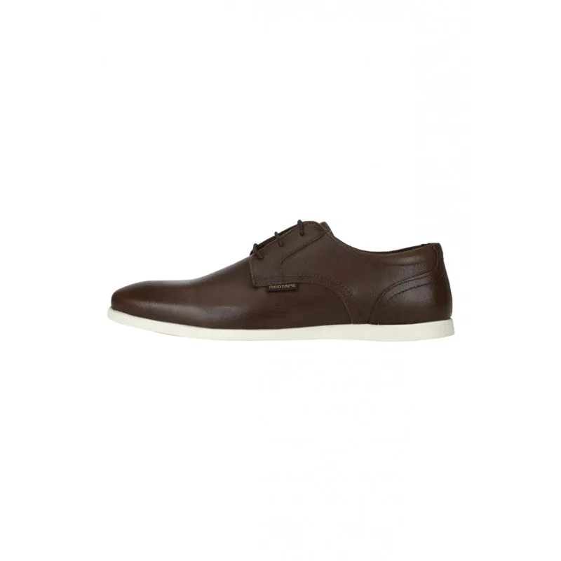 RedTape Men Tan Derby Shoes