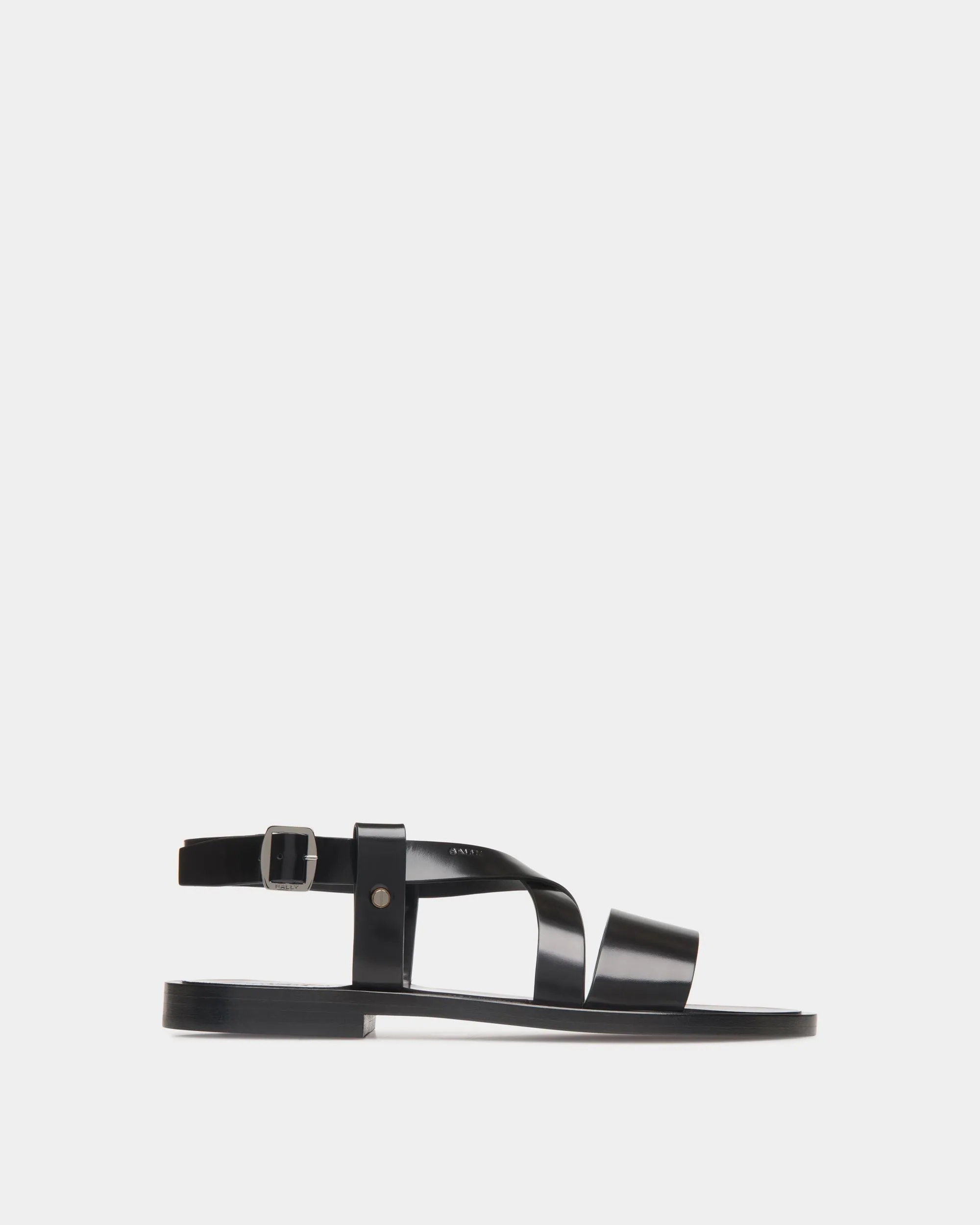 Salis Sandal in Black Leather