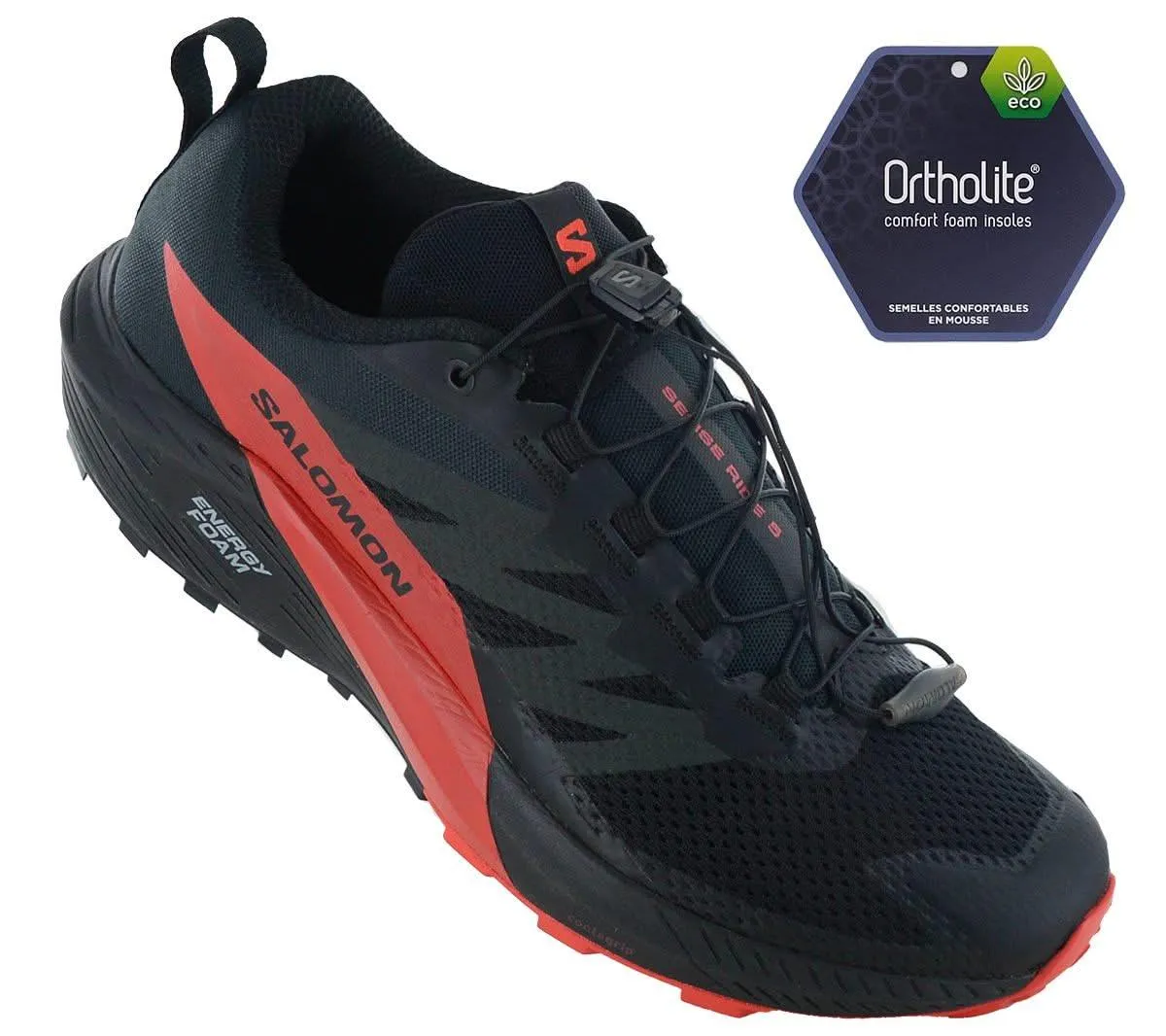 Salomon SENSE RIDE 5 - Herren Trail-Running Schuhe Laufschuhe Schwarz 472143