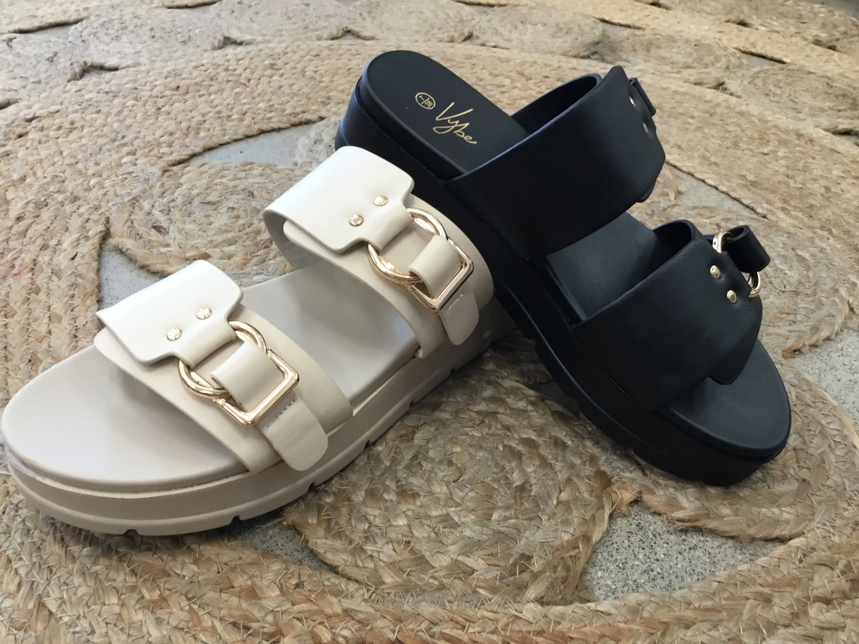 Sandal Gold Buckle Shoe