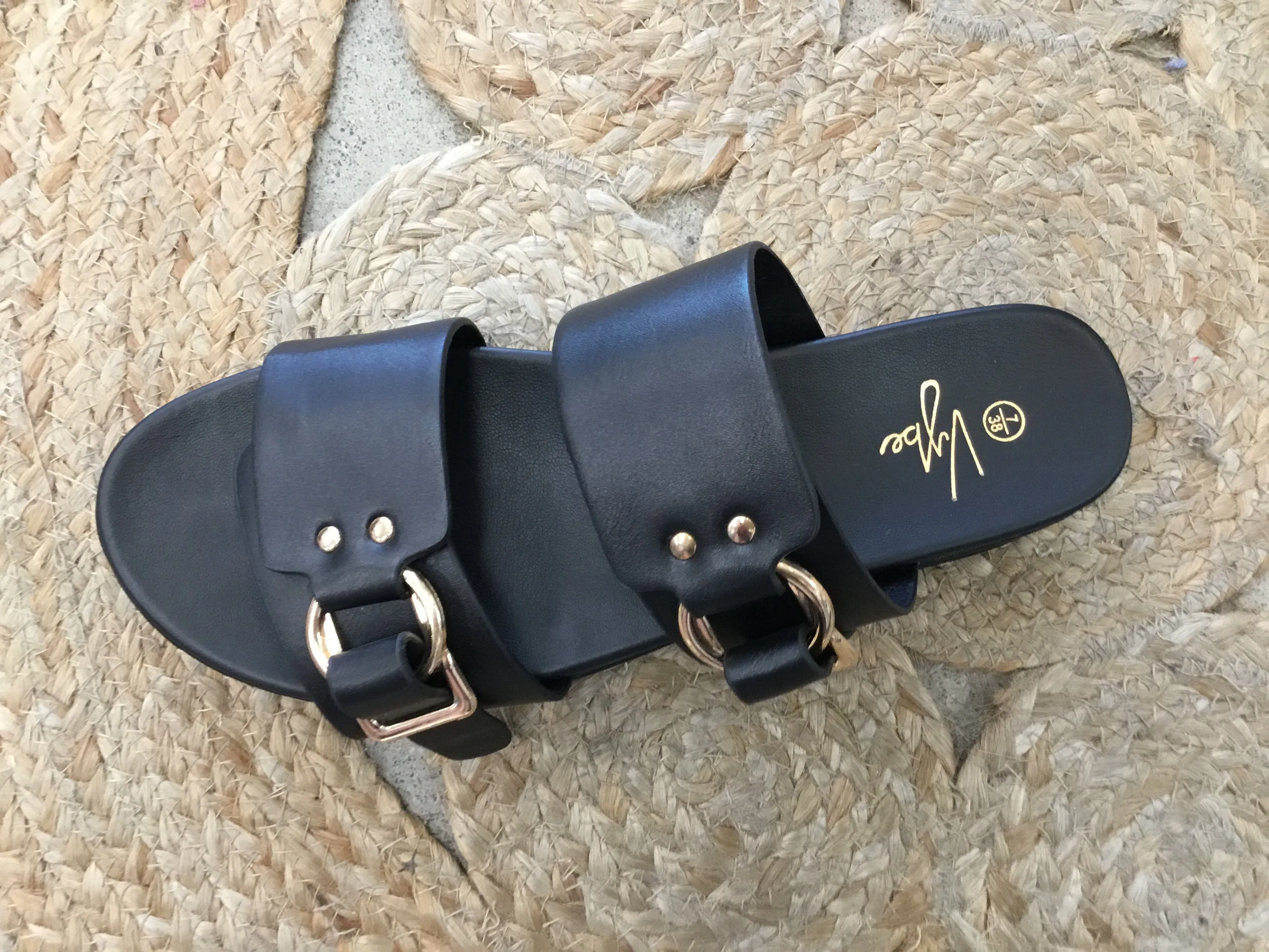 Sandal Gold Buckle Shoe