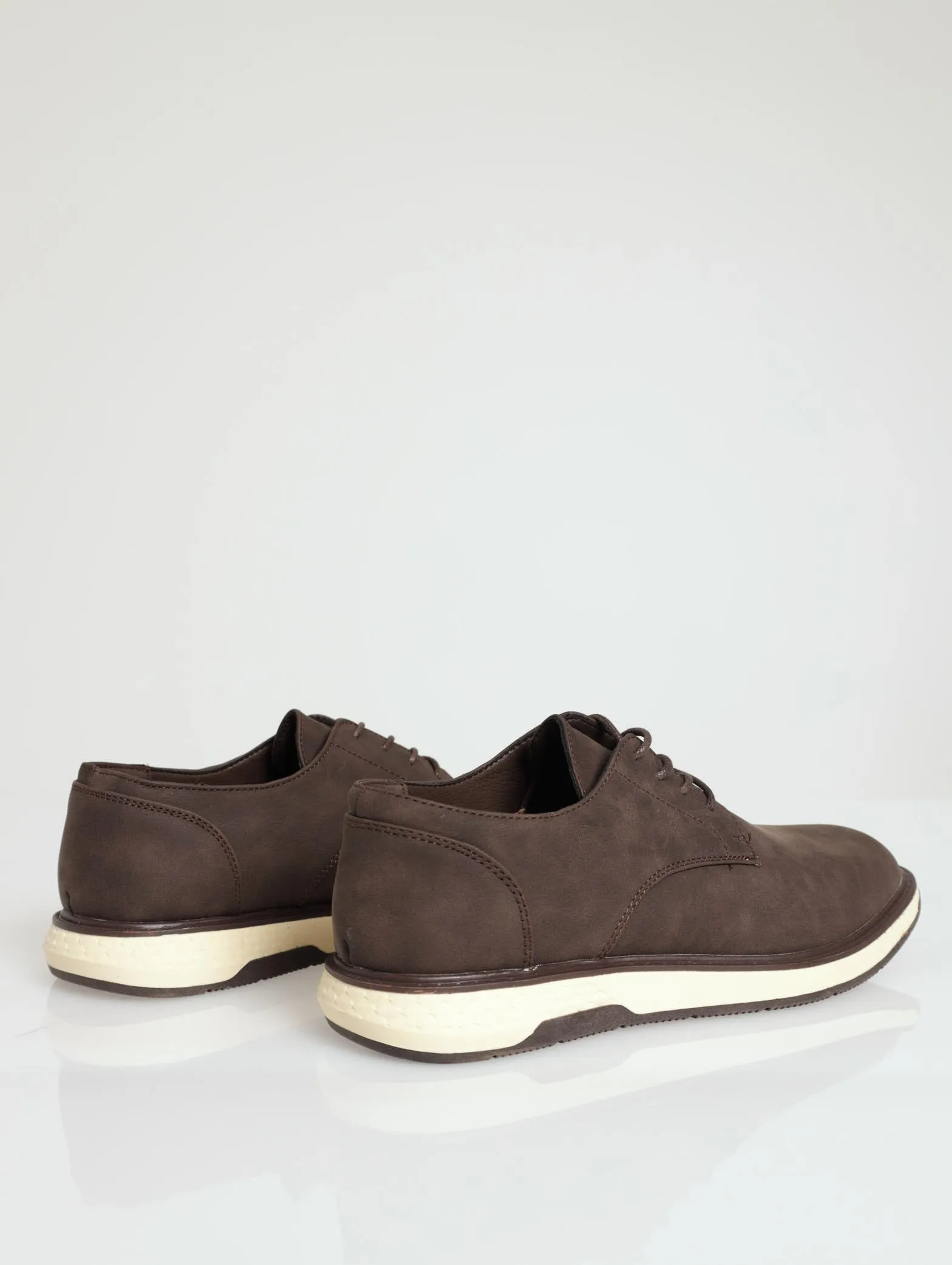 Smart Casual Lace Up Derby Shoe - Chocolate