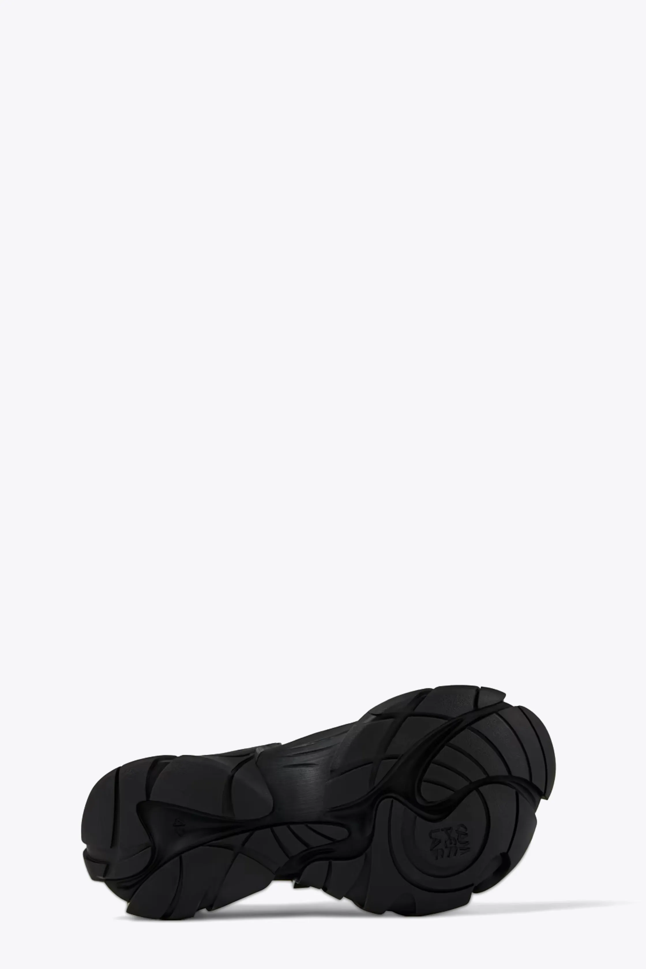 Sneaker nera bassa in mesh e gomma con velcro - Tormenta