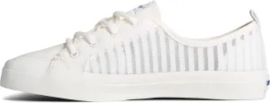 Sperry Mens Shoes Women's Crest Vibe Seasonal Sneaker, White, 10