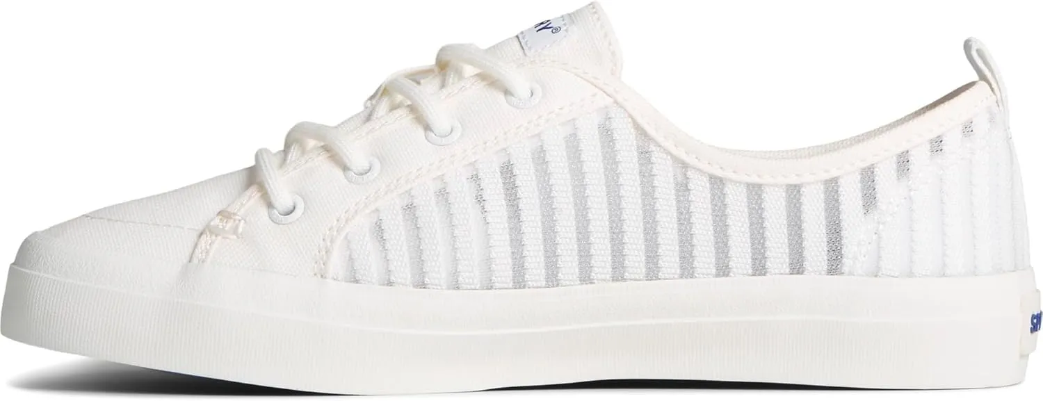 Sperry Mens Shoes Women's Crest Vibe Seasonal Sneaker, White, 10