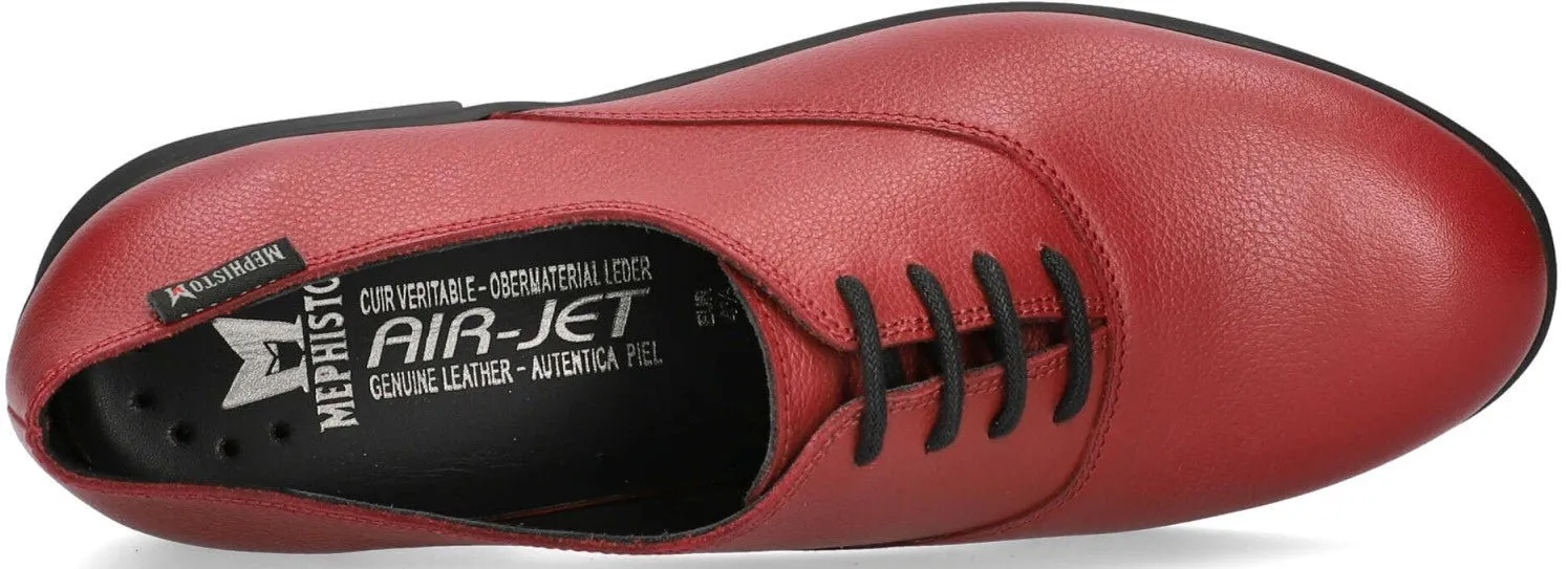 'Syla' women's lace-up shoe - Red