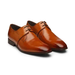 Tan Derby with Top Closure